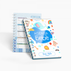 Agenda Escolar Bebê Capa Dura e Miolo Padrão em Sulfite 75g 14,5x20,5cm 4x0  Laminação Frente Wire-o Branco